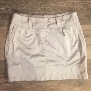 United Colors Of Benetton Cream Mini Skirt
